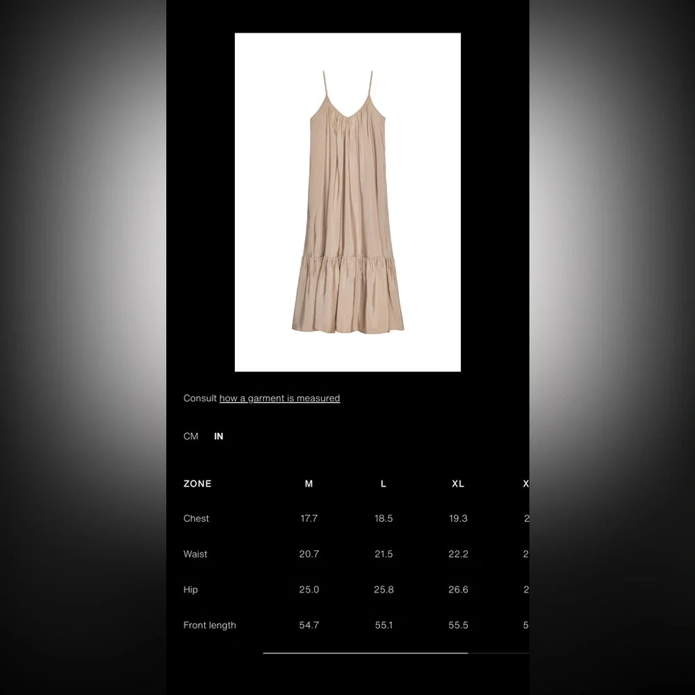 ZARA Flowy Midi Dress in Stone! - Picture 7 of 7